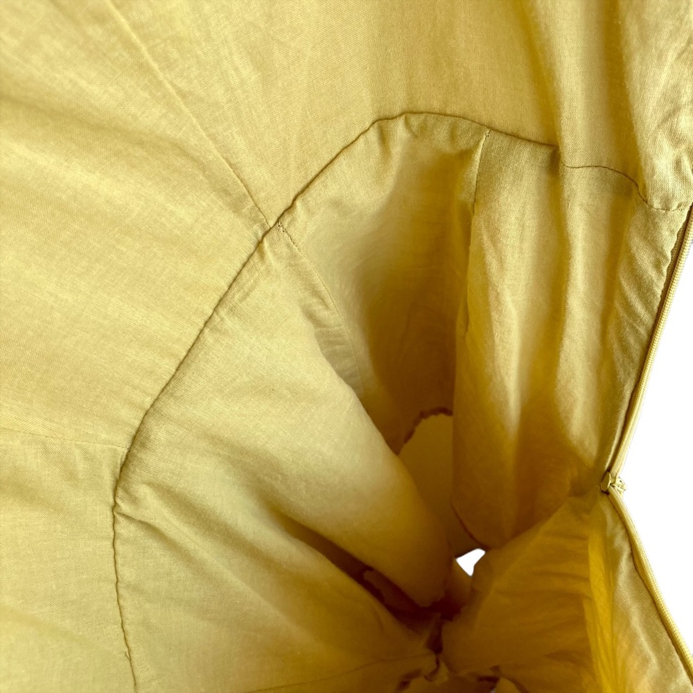 NWT essue Women’s mustard jumpsuit with straps and asymmetrical buttons - Sz S - Picture 11 of 13